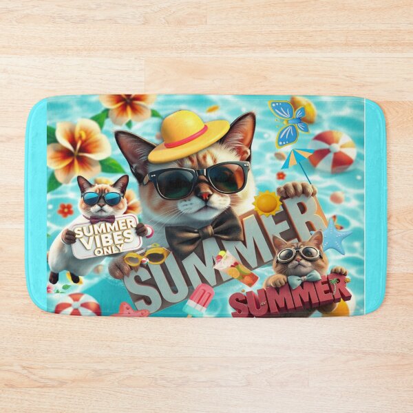 Item preview, Purrfect Summer Vibes: Cool Cats Pool Party designed and sold by hoodiehood.