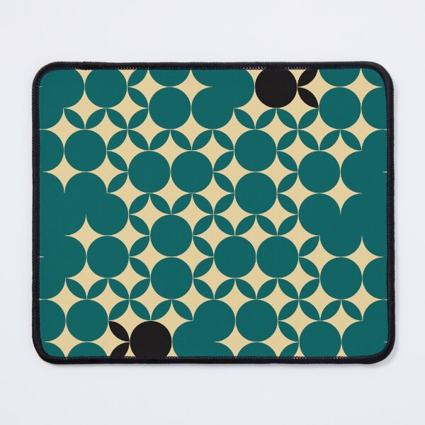 Item preview, Beige Seventies pattern with black fruits in a green background designed and sold by StefanStudioArt.