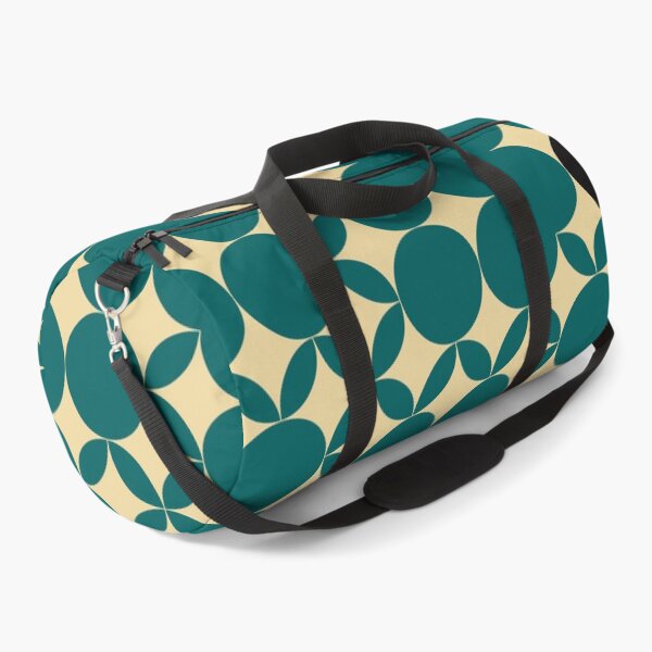 Item preview, Beige Seventies pattern with black fruits in a green background  designed and sold by StefanStudioArt.