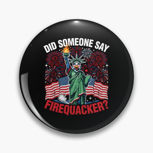 Item preview, Did Someone Say Firequacker Funny Fourth of July Duck Fireworks designed and sold by Redgiant87x.