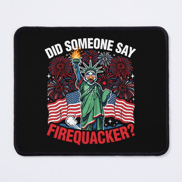 Item preview, Did Someone Say Firequacker Funny Fourth of July Duck Fireworks designed and sold by Redgiant87x.
