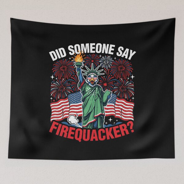 Item preview, Did Someone Say Firequacker Funny Fourth of July Duck Fireworks designed and sold by Redgiant87x.