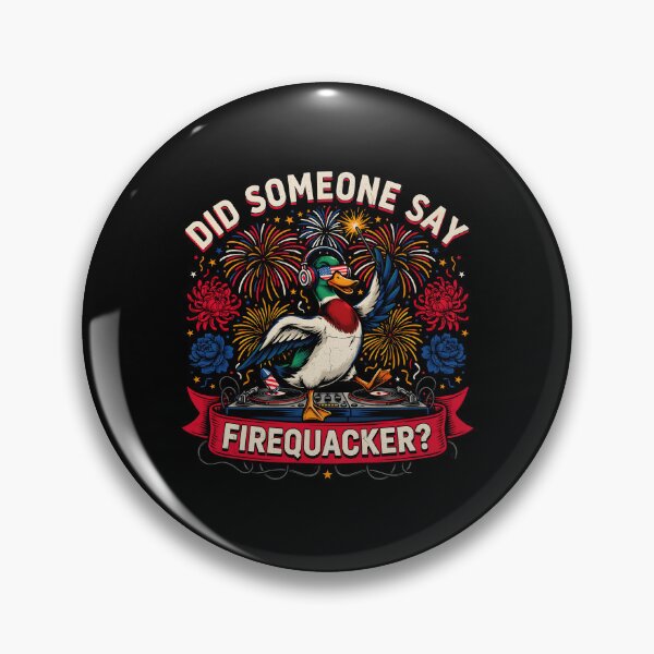 Item preview, Did Someone Say Firequacker Funny Patriotic Duck for Fireworks Lovers designed and sold by Redgiant87x.