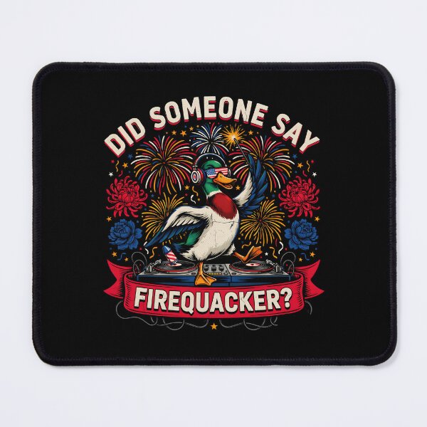 Item preview, Did Someone Say Firequacker Funny Patriotic Duck for Fireworks Lovers designed and sold by Redgiant87x.