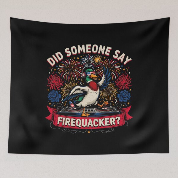 Item preview, Did Someone Say Firequacker Funny Patriotic Duck for Fireworks Lovers designed and sold by Redgiant87x.