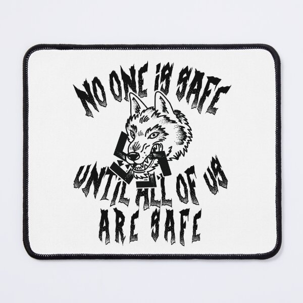Item preview, no one is safe until all of us are safe (antifa) designed and sold by remerasnerdas.
