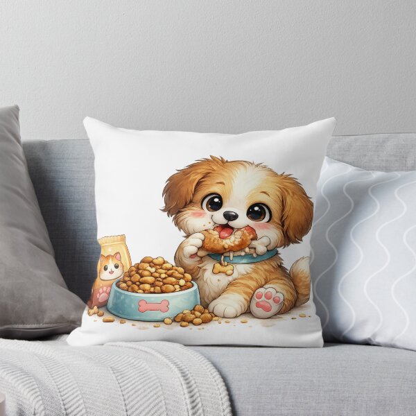 Item preview, Cute Baby Dog Eating designed and sold by LumatoneStudio.