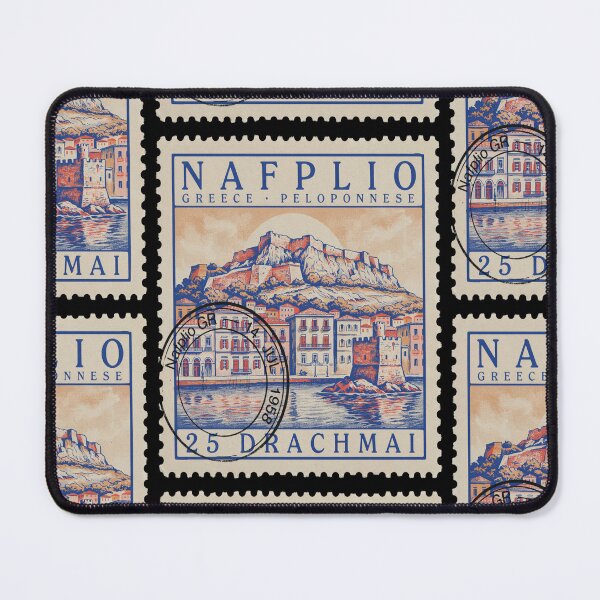 Item preview, Nafplio Greece Peloponnese Postage Stamp Travel Sticker designed and sold by stickercuffs.