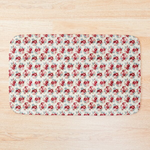Item preview, Vintage Red and Blue Floral Pattern designed and sold by LouieVanille.