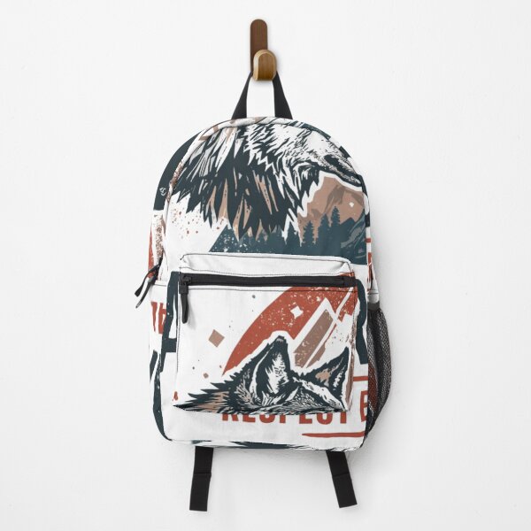 Item preview, Adversarial – Respect Every Rival | Wolf & Raven Vintage Nature Graphic T-Shirt designed and sold by Vvmd.