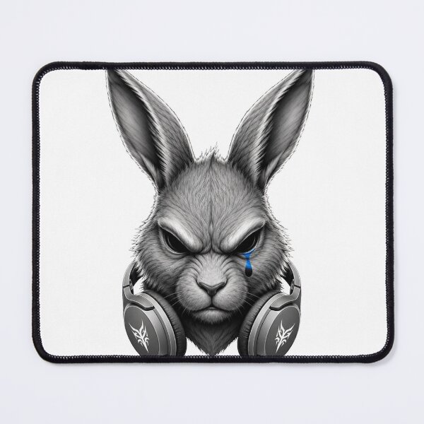 Item preview, Angry E-sports Mascot Bunny Dark Art designed and sold by Munib320.