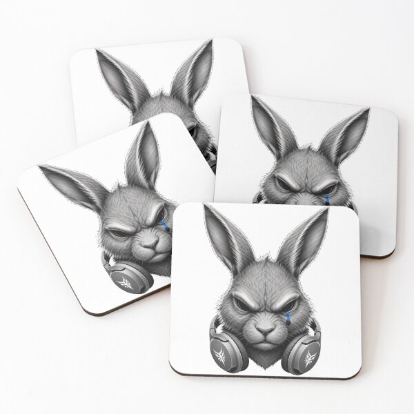 Item preview, Angry E-sports Mascot Bunny Dark Art designed and sold by Munib302.