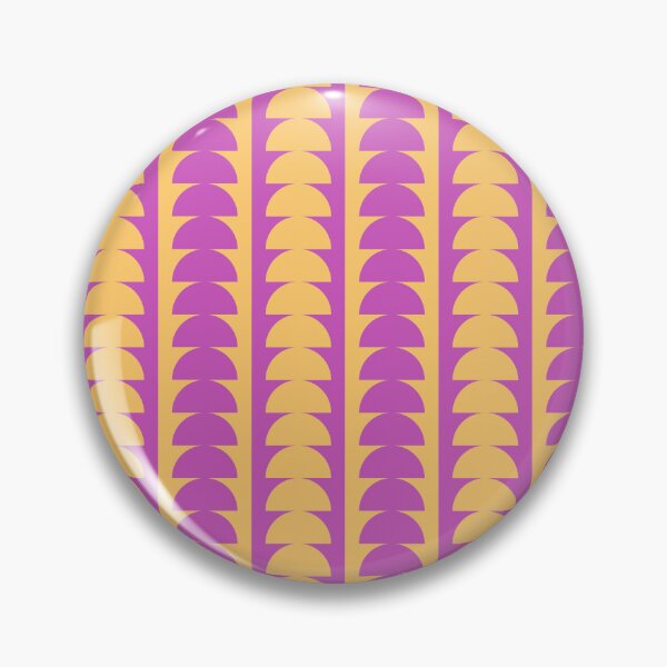 Item preview, Groovy Pop Art Semi Geometric Circles in Purple and Yellow designed and sold by nineFlorals.