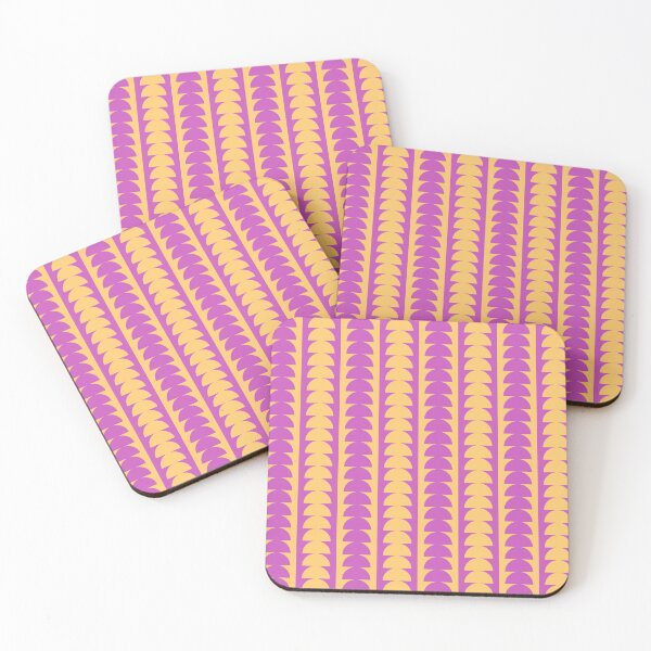 Item preview, Groovy Pop Art Semi Geometric Circles in Purple and Yellow designed and sold by nineFlorals.