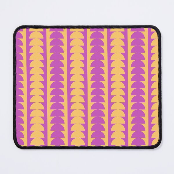Item preview, Groovy Pop Art Semi Geometric Circles in Purple and Yellow designed and sold by nineFlorals.