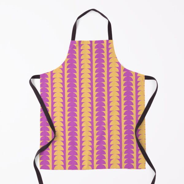 Item preview, Groovy Pop Art Semi Geometric Circles in Purple and Yellow designed and sold by nineFlorals.