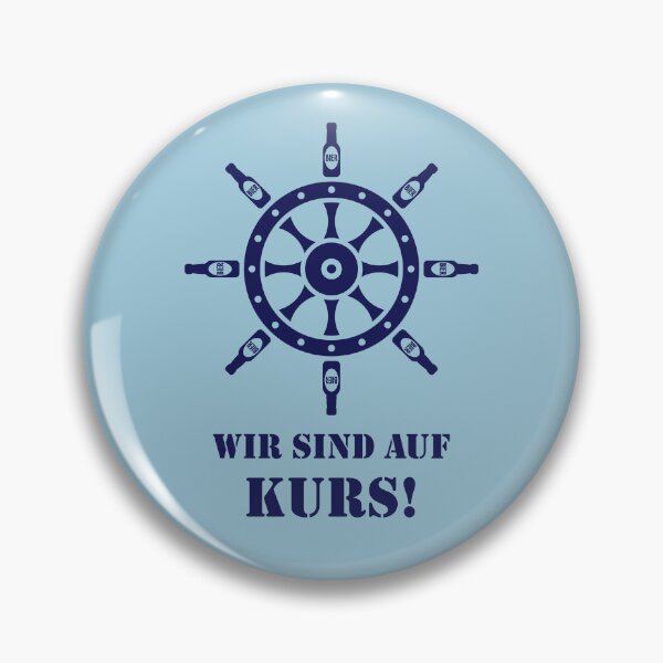 Item preview, We're on course! (Beer / Steering wheel / Navy) designed and sold by Roderix.
