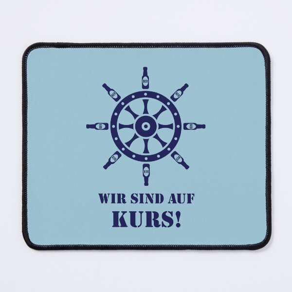 Item preview, We're on course! (Beer / Steering wheel / Navy) designed and sold by Roderix.