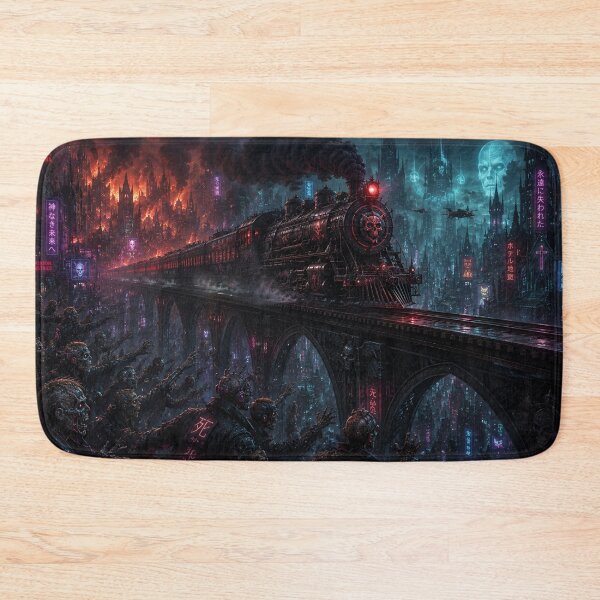 Item preview, Dystopian Skull Train Cyberpunk Scene designed and sold by Pioneer Spirit Market.