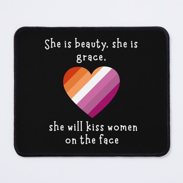 Item preview, She is Beauty, She is Grace, Lesbian Flag designed and sold by CarefulCreation.