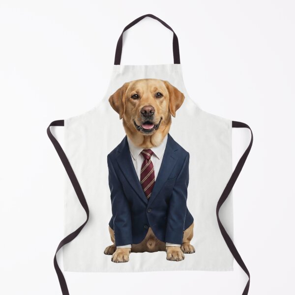 Item preview, The Boss — Golden Labrador in a Business Suit designed and sold by CanaryVibesArt.
