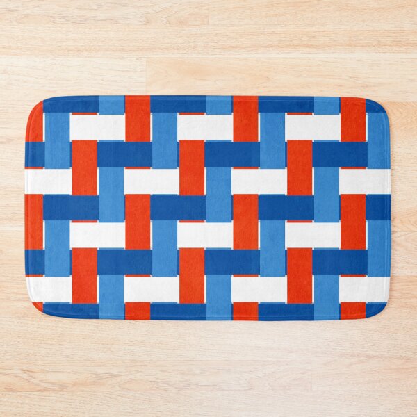 Item preview, Textured Interwoven Lattice of Blue Red and White Stripes designed and sold by ArtyFridgees.