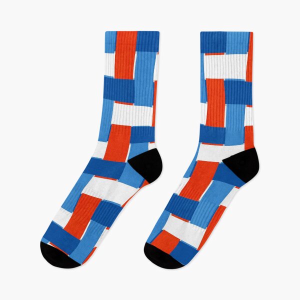 Item preview, Textured Interwoven Lattice of Blue Red and White Stripes designed and sold by ArtyFridgees.