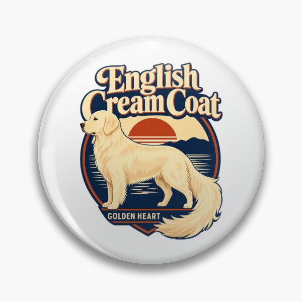 Item preview, English Cream Golden Retriever Heart designed and sold by pirminio.