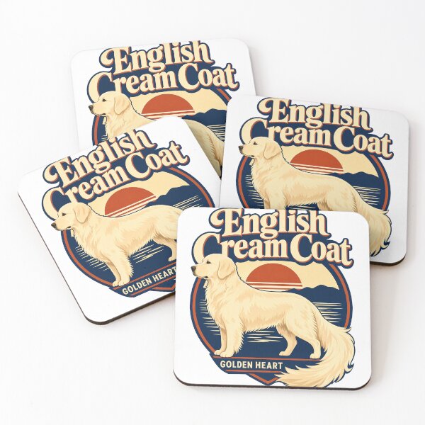 Item preview, English Cream Golden Retriever Heart designed and sold by pirminio.