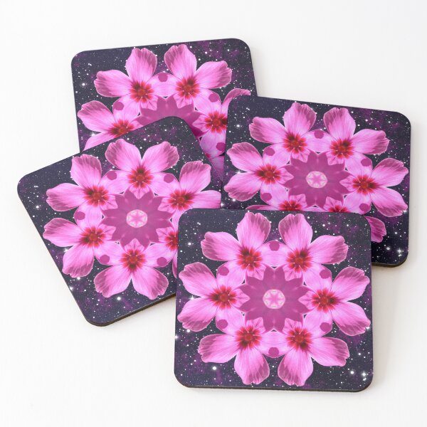 Item preview, Pink Floral Mandala Galaxy Pattern designed and sold by SilentBloomLab.