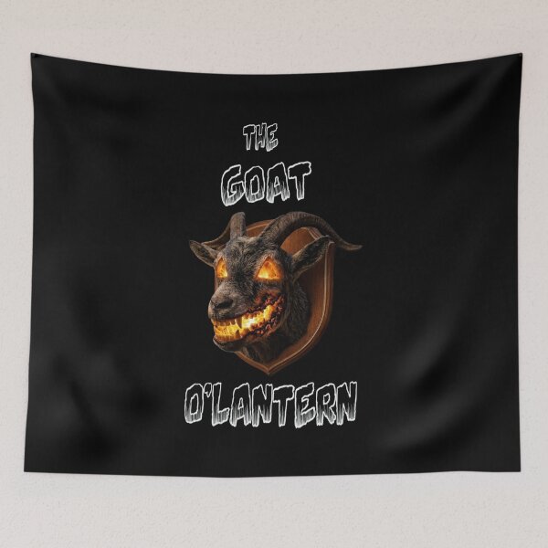 Item preview, The Goat O Lantern Halloween Horror Trophy designed and sold by dragonmotor7.