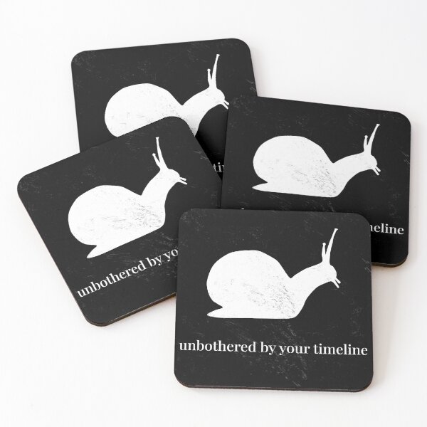 Item preview, Snail Poster - Unbothered By Your Timeline designed and sold by Soulink-Studio.