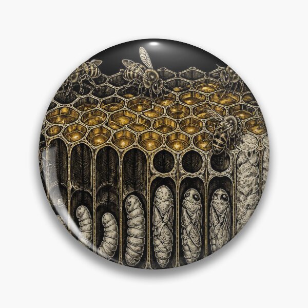 Item preview, Honeycomb Cross-Section Dark Academia Engraving designed and sold by SunnyDesign82.