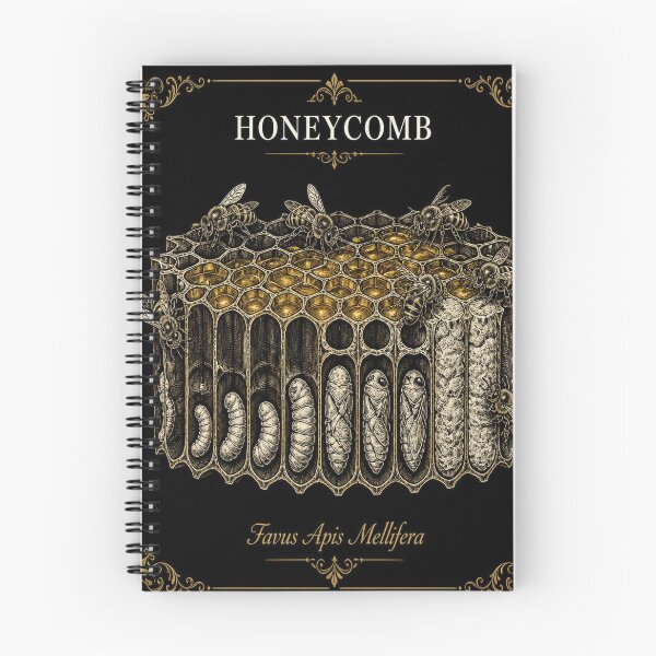 Item preview, Honeycomb Cross-Section Dark Academia Engraving designed and sold by SunnyDesign82.