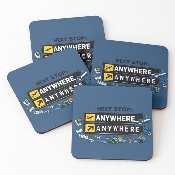 Item preview, Next Stop Anywhere Airport Board designed and sold by xmoudx.