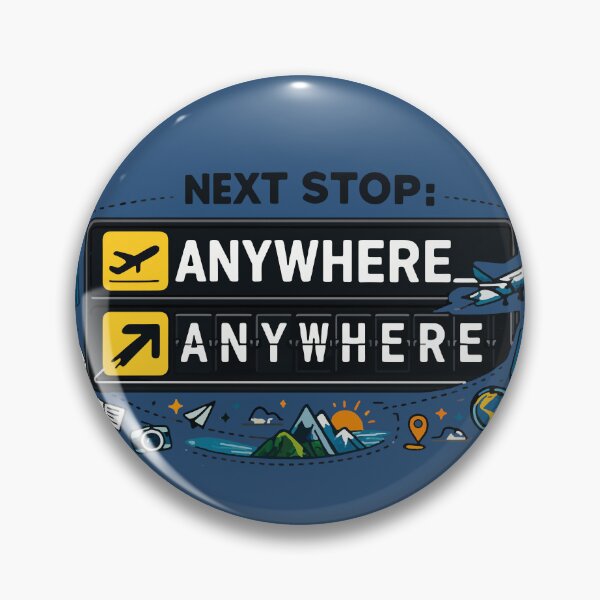 Item preview, Next Stop Anywhere Airport Board designed and sold by xmoudx.