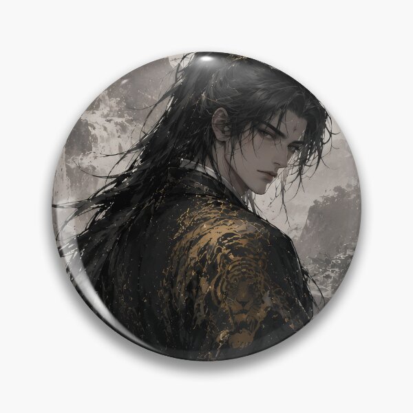 Item preview, Wuxia Swordsman in Mist | Chinese Ink Wash Art designed and sold by ManJiangHong.