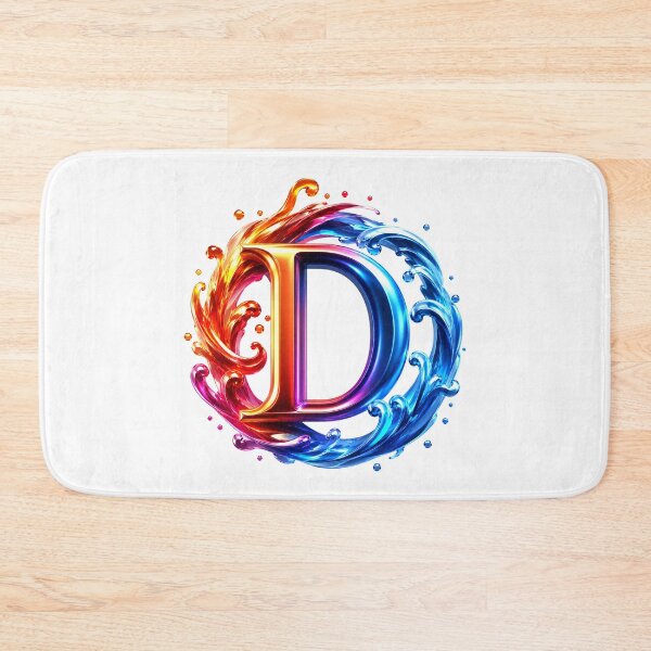 Artikelvorschau, AquaFlare Chromaflow Letter D entworfen und verkauft von BlissBlvdShop.