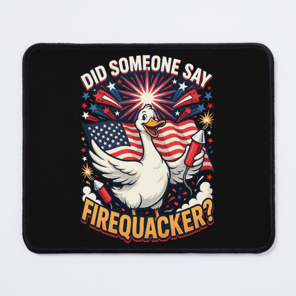 Item preview, Did Someone Say Firequacker Funny Duck American Flag Celebration designed and sold by Redgiant87x.