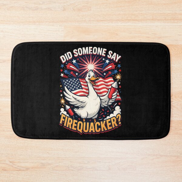 Item preview, Did Someone Say Firequacker Funny Duck American Flag Celebration designed and sold by Redgiant87x.