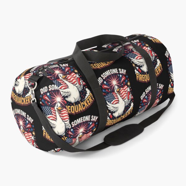 Item preview, Did Someone Say Firequacker Funny Duck American Flag Celebration designed and sold by Redgiant87x.