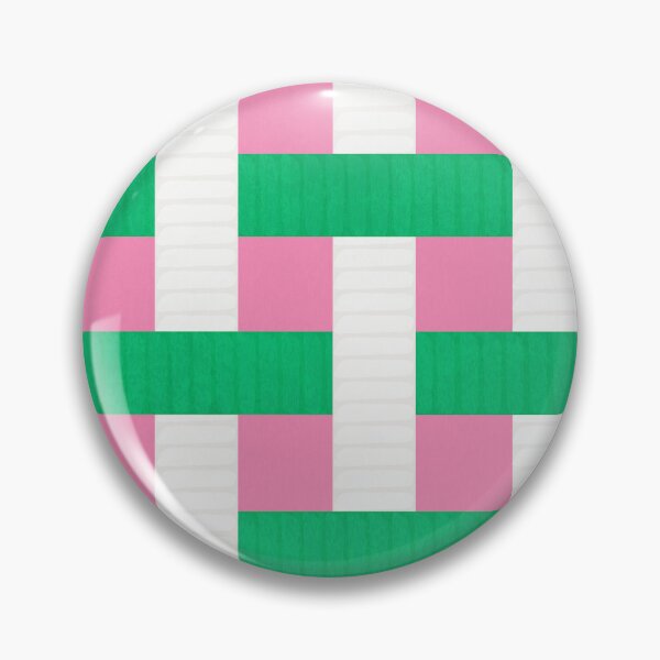 Item preview, Textured Interwoven Lattice of Green Pink and White Stripes designed and sold by ArtyFridgees.