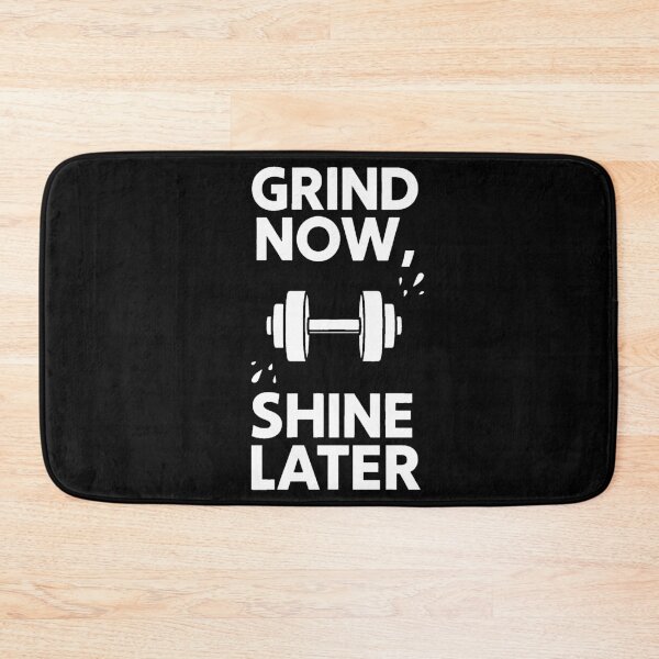 Item preview, Grind Now Shine Later | Gym Dumbbell Motivational Quote designed and sold by AstronautMerch.
