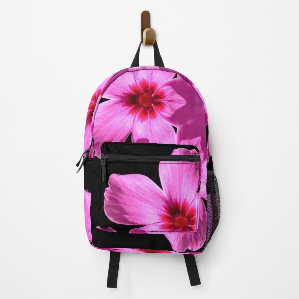 Item preview, Pink Floral Mandala on Black Background designed and sold by SilentBloomLab.
