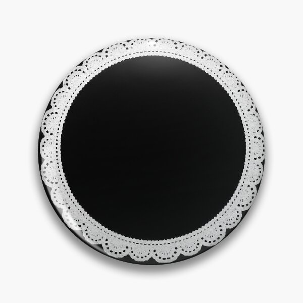 Item preview, Intricate White Lace Crochet Circular Frame designed and sold by Cleairydelulu.