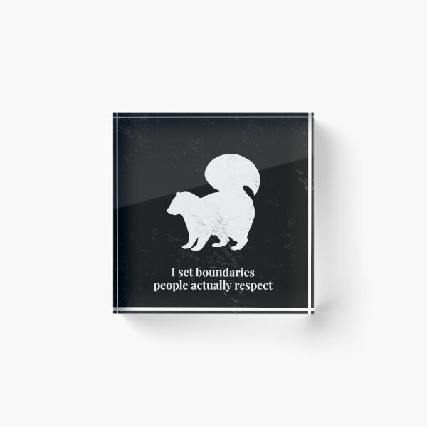 Item preview, Skunk Poster - I Set Boundaries  designed and sold by Soulink-Studio.