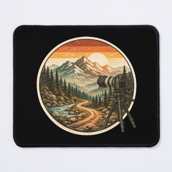 Item preview, Nature Photographer | Vintage Mountain Camera Badge designed and sold by Artishal.