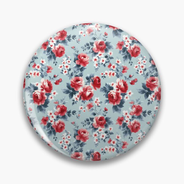 Item preview, Vintage Red roses and Blue Background designed and sold by LouieVanille.