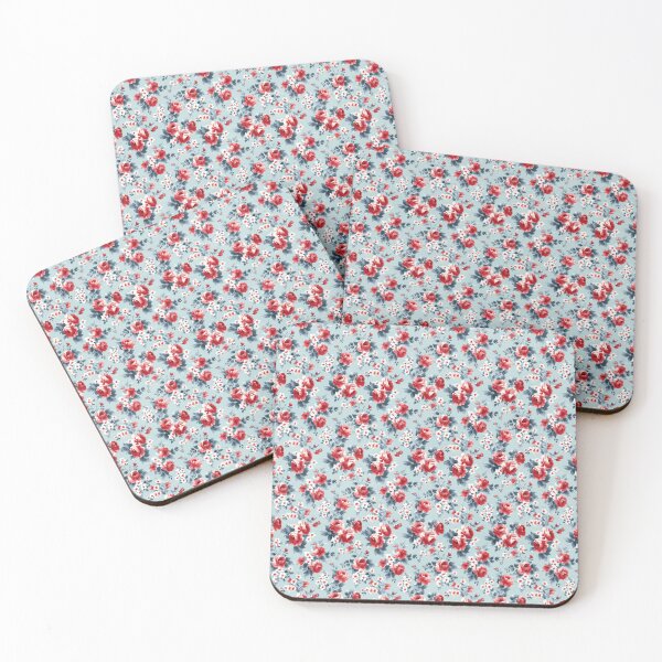 Item preview, Vintage Red roses and Blue Background designed and sold by LouieVanille.