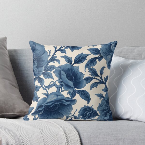 Item preview, Midnight Blue Botanical Roses designed and sold by ArtLiberatis.